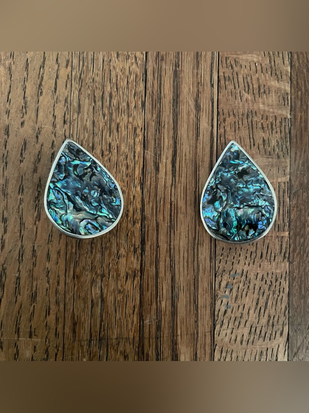 Vintage Alpaca Mexico clip on earrings